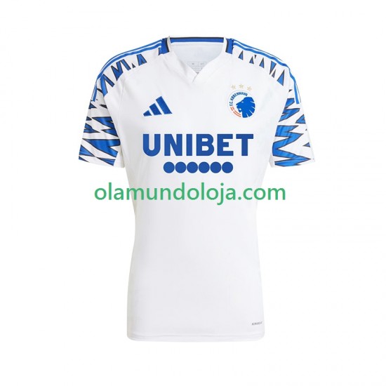 Camisola FC Copenhague Homem Equipamento Primeiro 2024-2025 Manga Curta